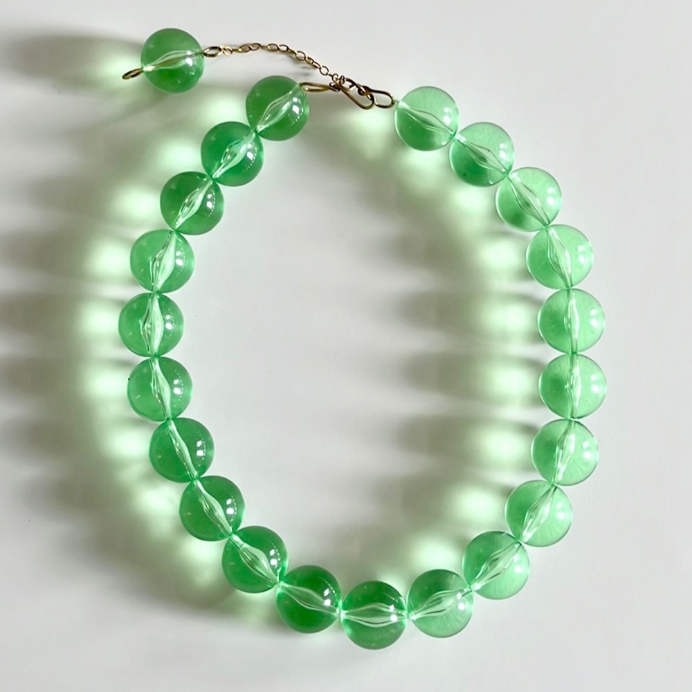 Big Green Bubble Necklace